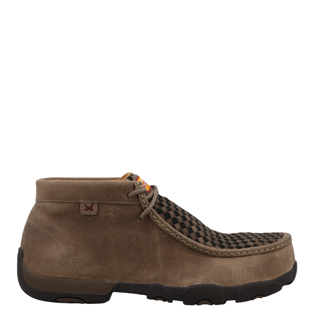 Twisted X Men's Work Chukka Taupe & Black Driving Moc MDMNT07