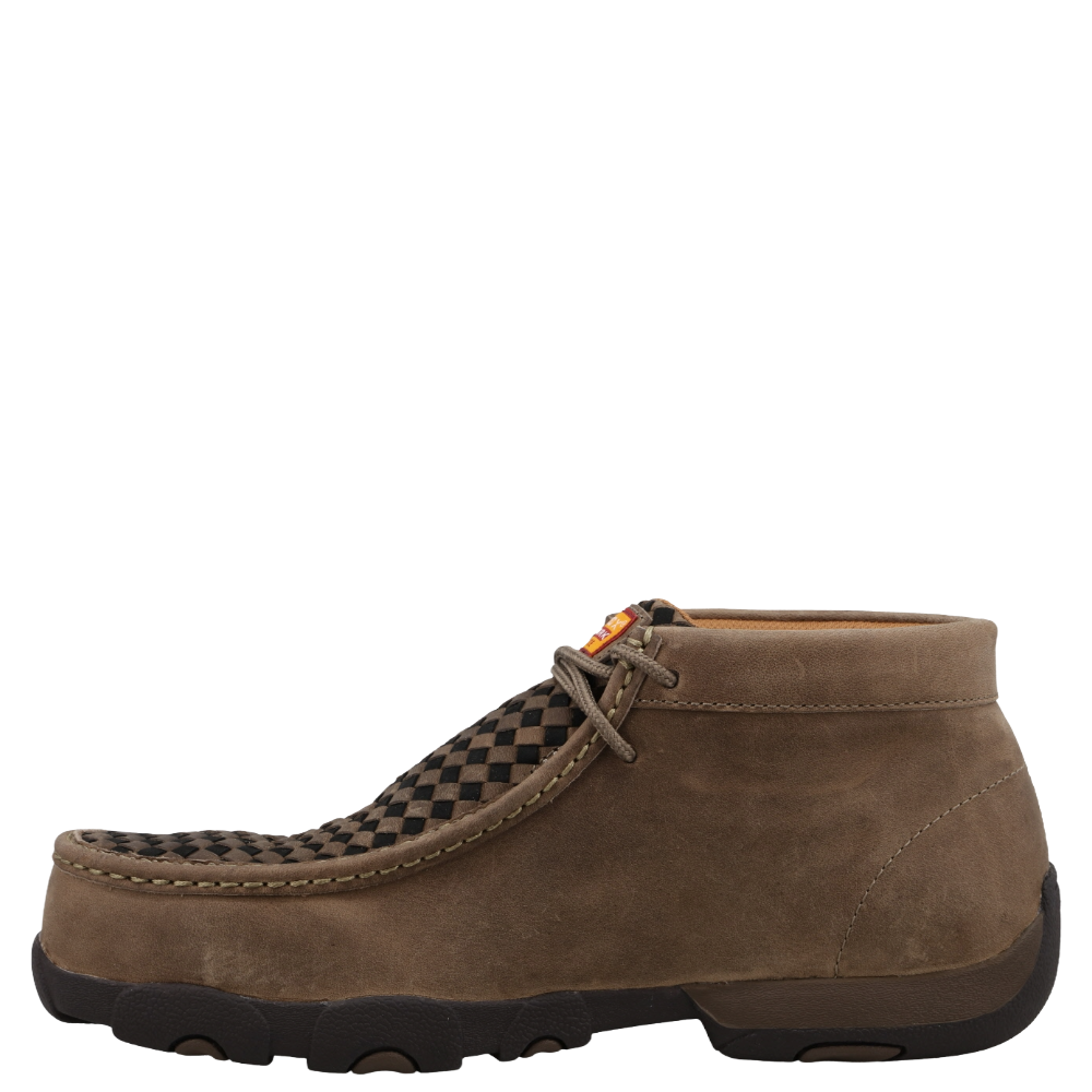 Twisted X Men's Work Chukka Taupe & Black Driving Moc MDMNT07