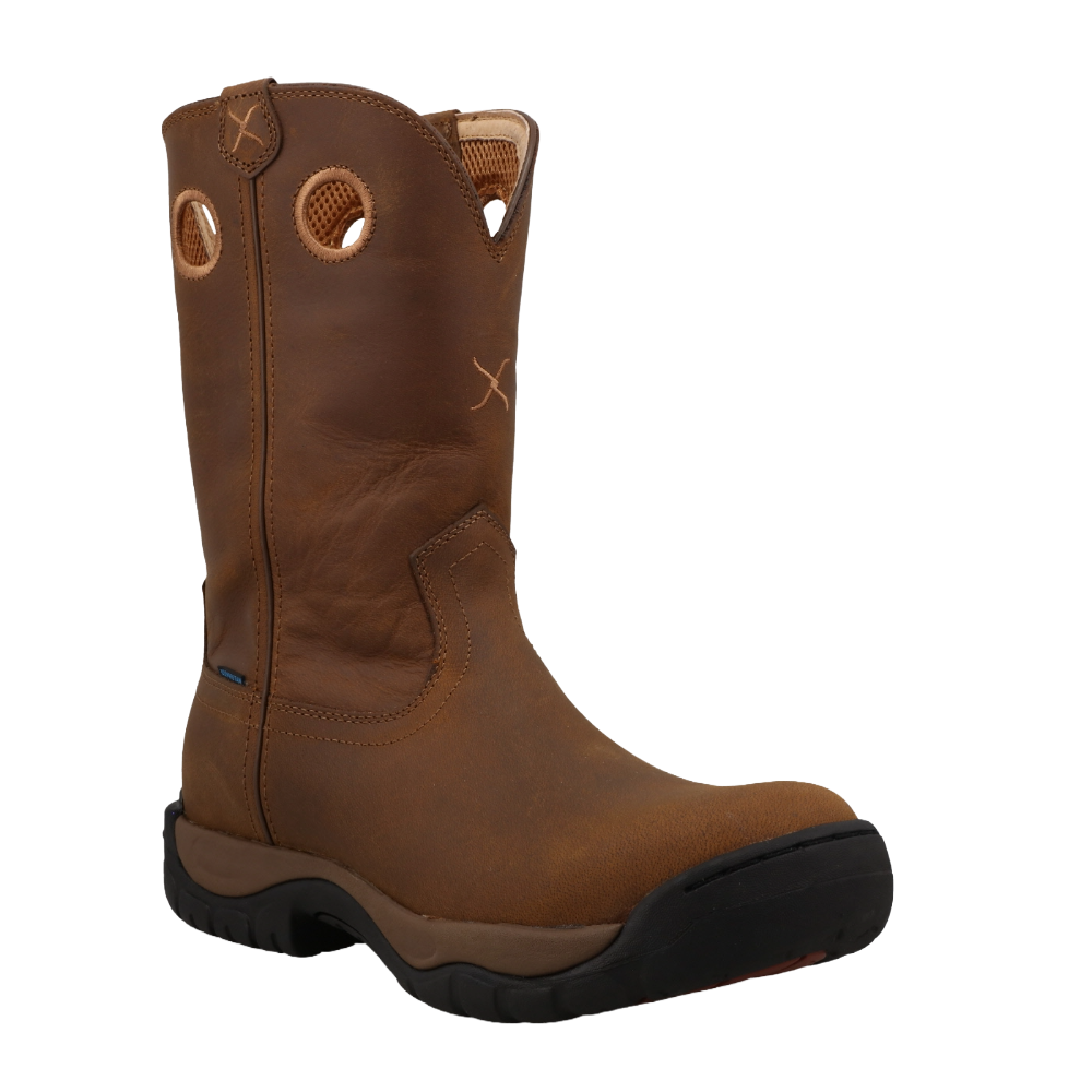 Twisted X Men's 11" All Around Distressed Saddle Work Boot MABW002