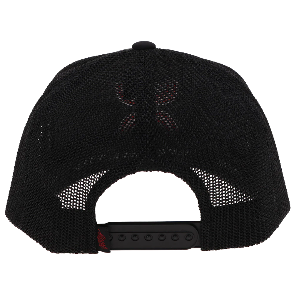 Hooey Men's "Sterling" 6-Panel Black & Red Cap 2506T-BK