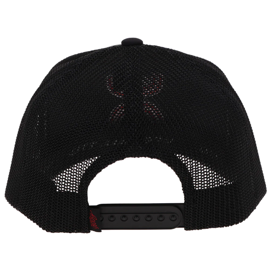 Hooey Men's "Sterling" 6-Panel Black & Red Cap 2506T-BK