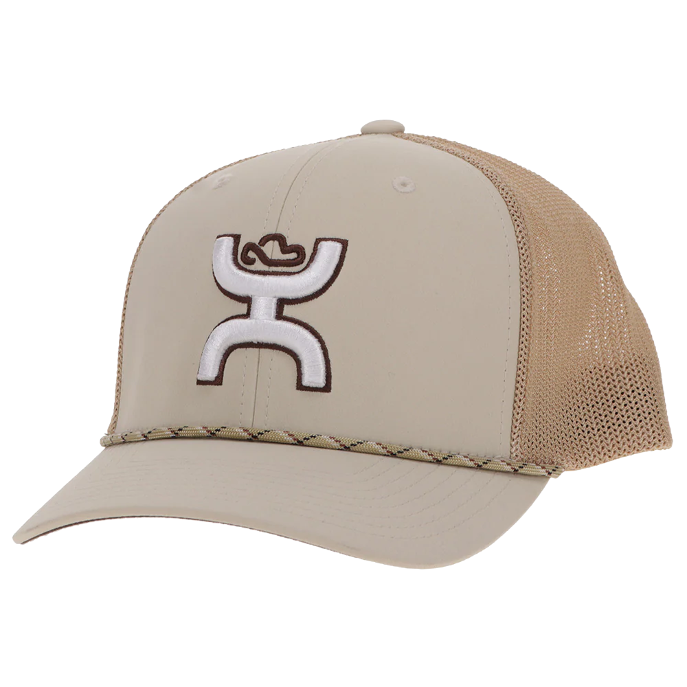 Hooey Men's 'Sterling' Tan With Black & White Logo Trucker Cap 2506T-TN