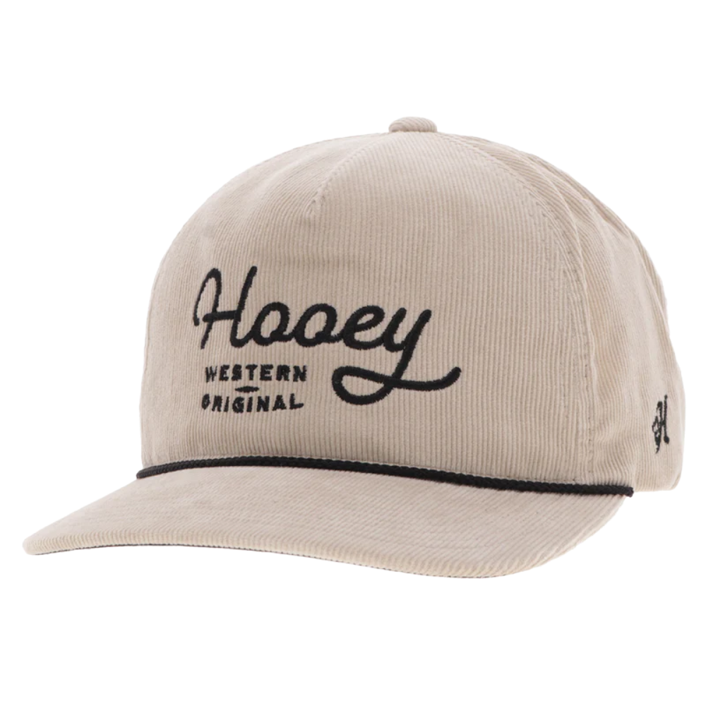 Hooey Men's "OG" 5-Panel Cream Corduroy Cap 2560T-CR
