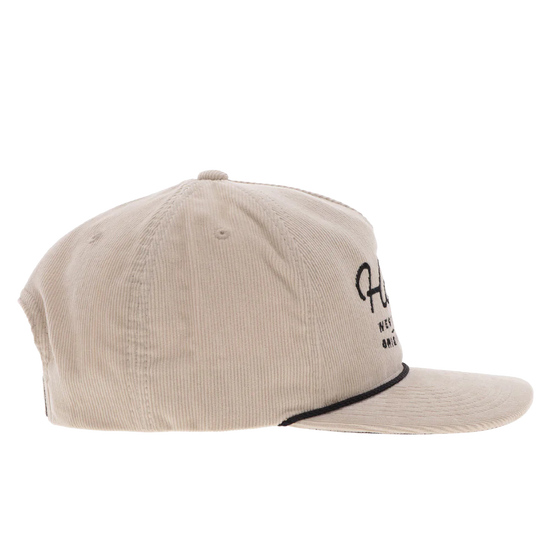 Hooey Men's "OG" 5-Panel Cream Corduroy Cap 2560T-CR