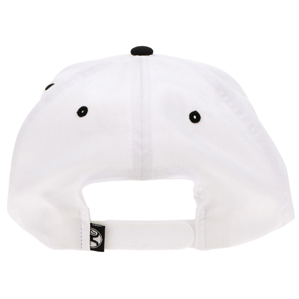 Hooey Men's "OG" 5-Panel White & Black Cap 2560T-WHBK