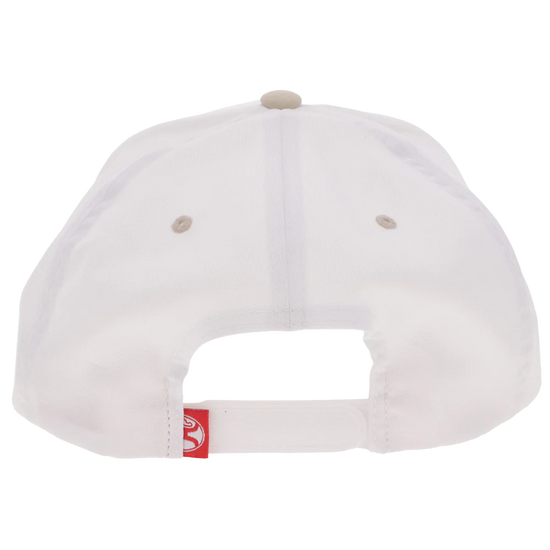 Hooey Men's "OG" 5-Panel White & Tan Snapback Cap 2560T-WHTN