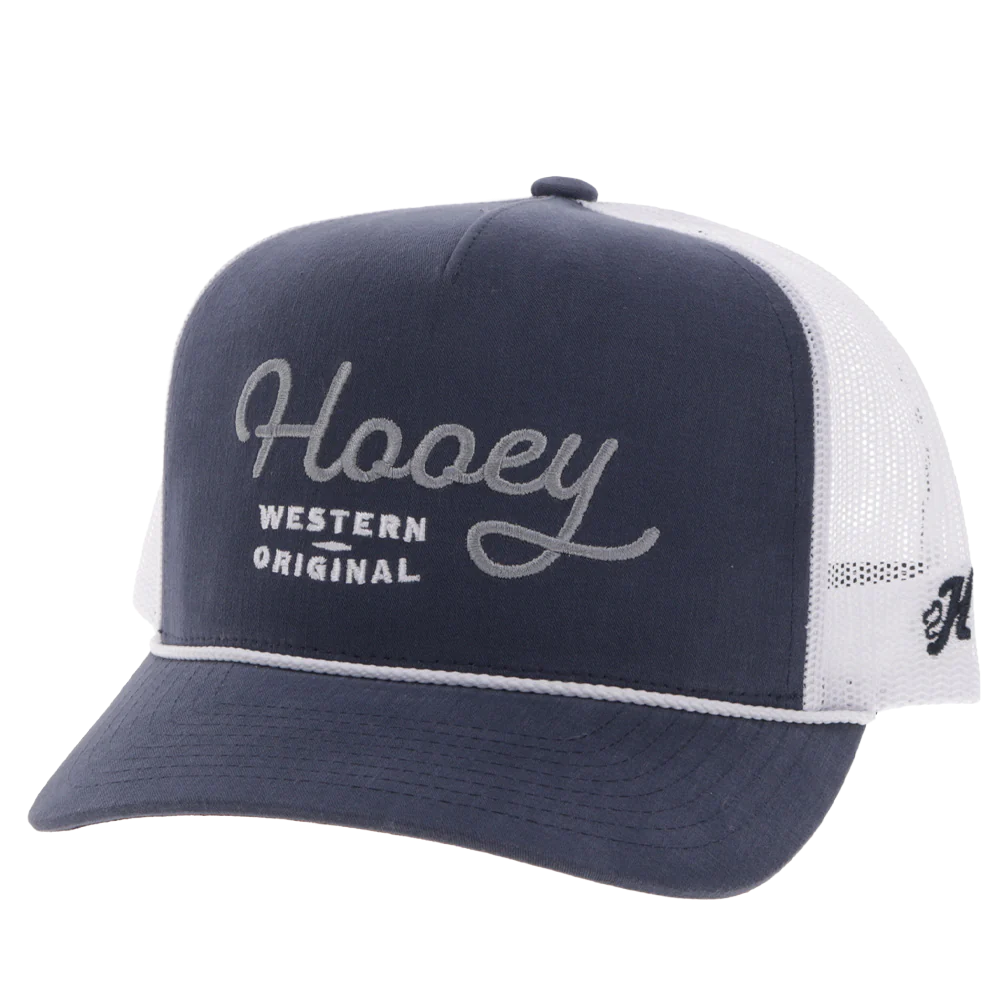 Hooey Men's "OG" 5-Panel Blue & White Snapback Cap 2560T-BLWH