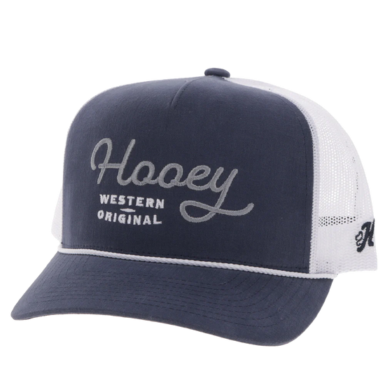 Hooey Men's "OG" 5-Panel Blue & White Snapback Cap 2560T-BLWH