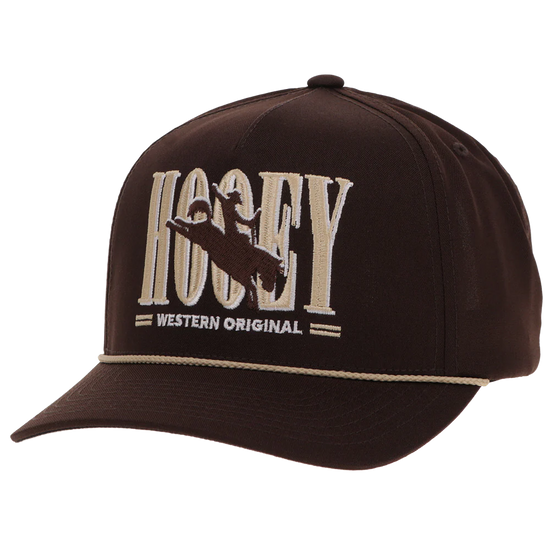 Hooey Men's "Wild Ride" 5-Panel Brown Snapback Cap 2569T-BR