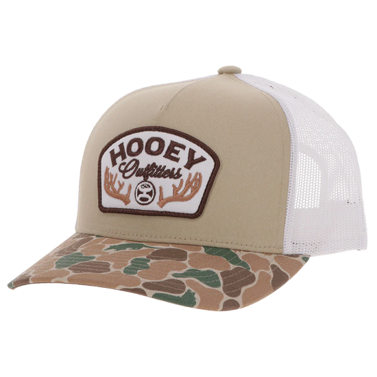 Hooey Men's "Outfitters" Tan & White Snapback Cap 6026T-TNWH