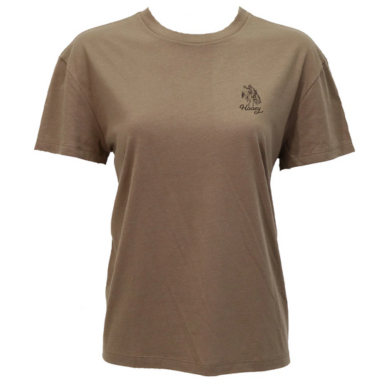 Hooey "Lucky Rider" Horseshoe Logo Brown T-Shirt HT1901BR
