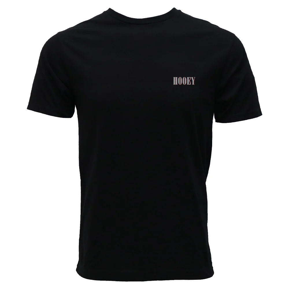 Hooey Men's "Wild Ride" Logo Black Graphic T-Shirt HT1911BK