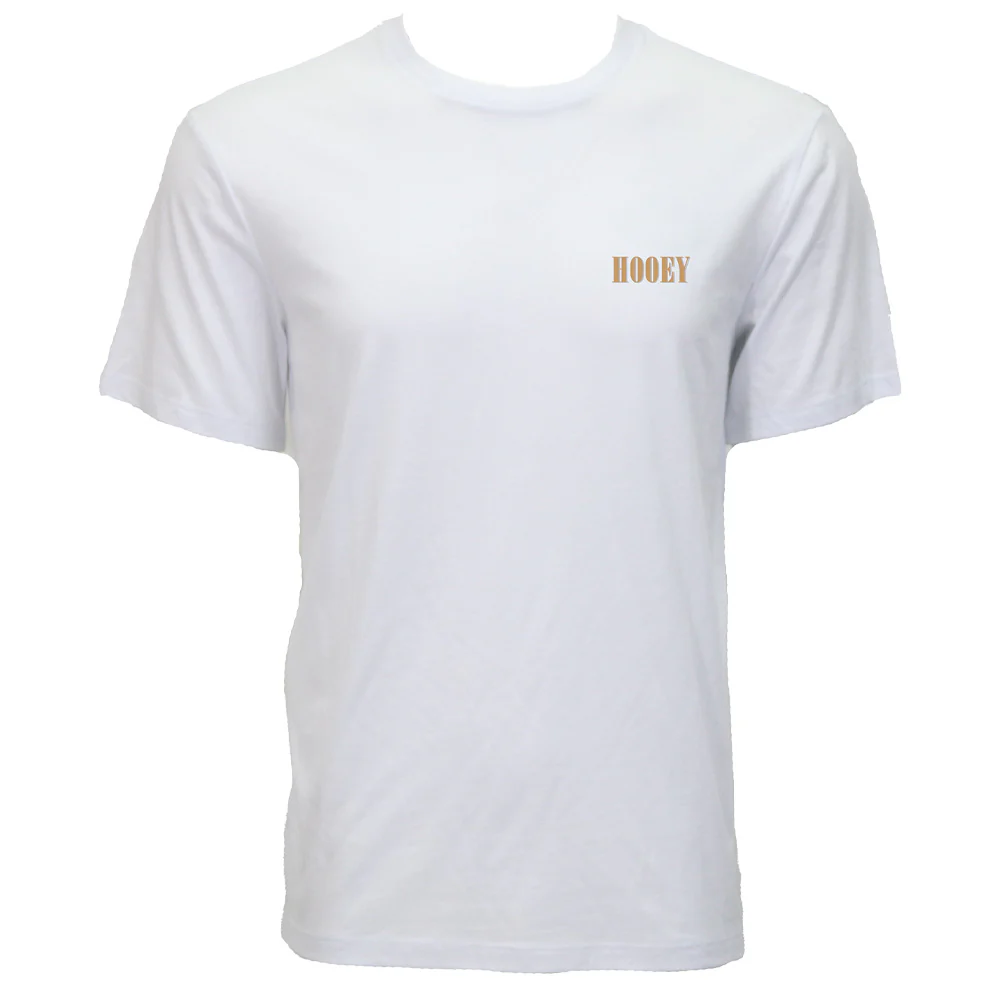 Hooey Men's "Wild Ride" Logo White Graphic T-Shirt HT1911WH