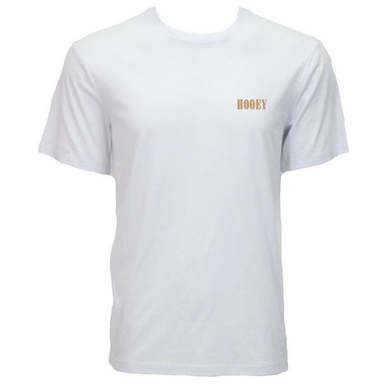 Hooey Men's "Wild Ride" Logo White Graphic T-Shirt HT1911WH