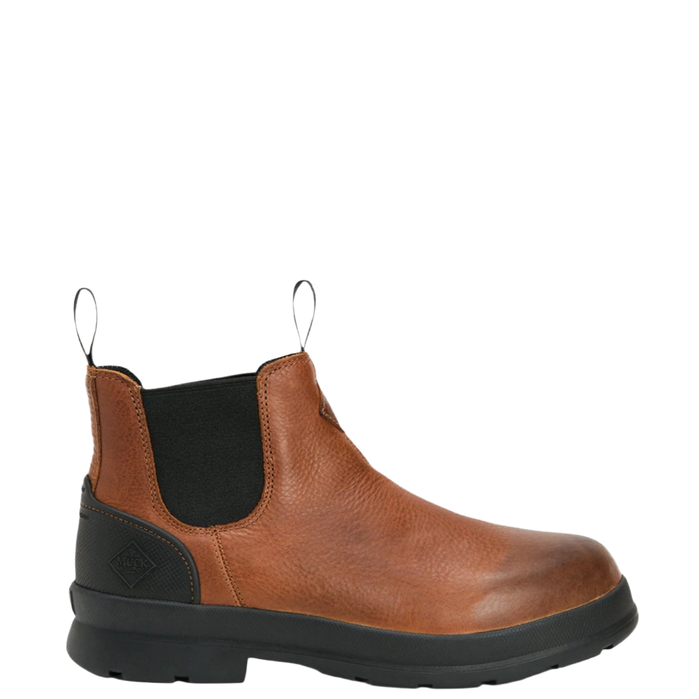 Muck Men's Chore Farm Caramel Leather Chelsea Boots CCLP901