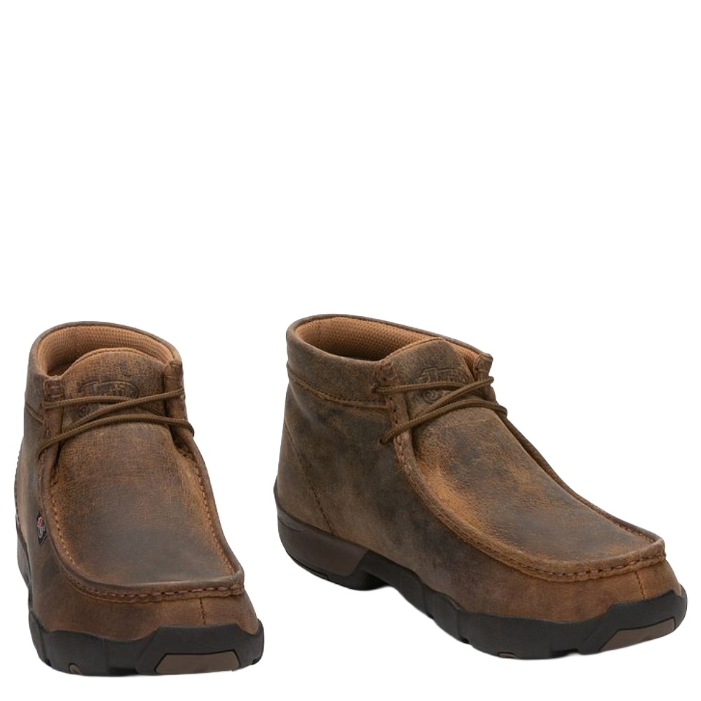 Justin Men's Cappie Dark Brown Work Shoes 232