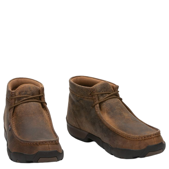 Justin Men's Cappie Dark Brown Work Shoes 232