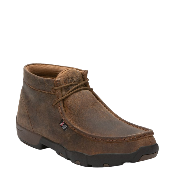 Justin Men's Cappie Dark Brown Work Shoes 232