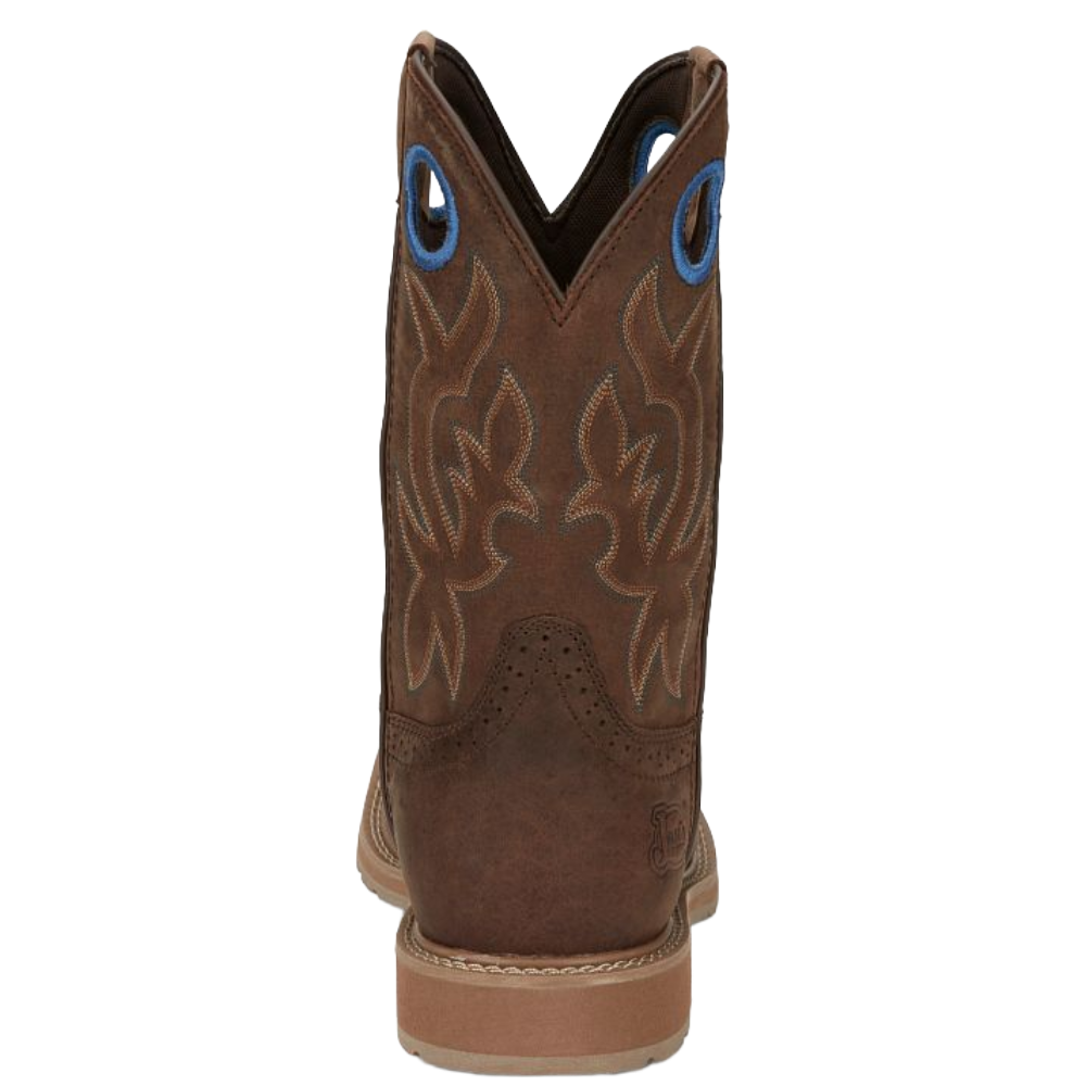 Justin Men's All Around Walnut Brown Waterproof Work Boots SE3114