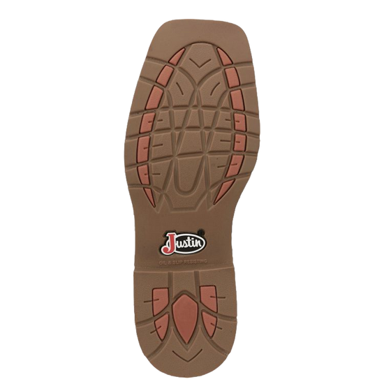 Justin Men's All Around Walnut Brown Waterproof Work Boots SE3114