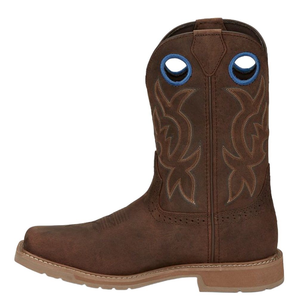 Justin Men's All Around Walnut Brown Waterproof Work Boots SE3114