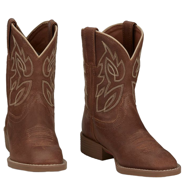 Justin Children's Canter Junior Roasted Cognac Western Boots JK7516