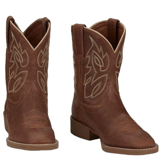 Justin Children's Canter Junior Roasted Cognac Western Boots JK7516