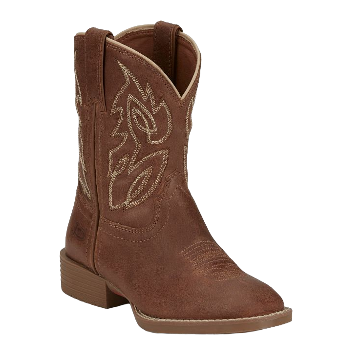 Justin Children's Canter Junior Roasted Cognac Western Boots JK7516