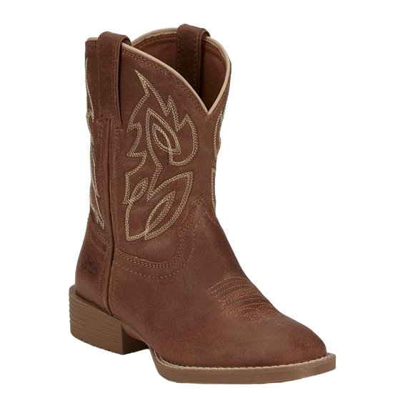 Justin Children's Canter Junior Roasted Cognac Western Boots JK7516