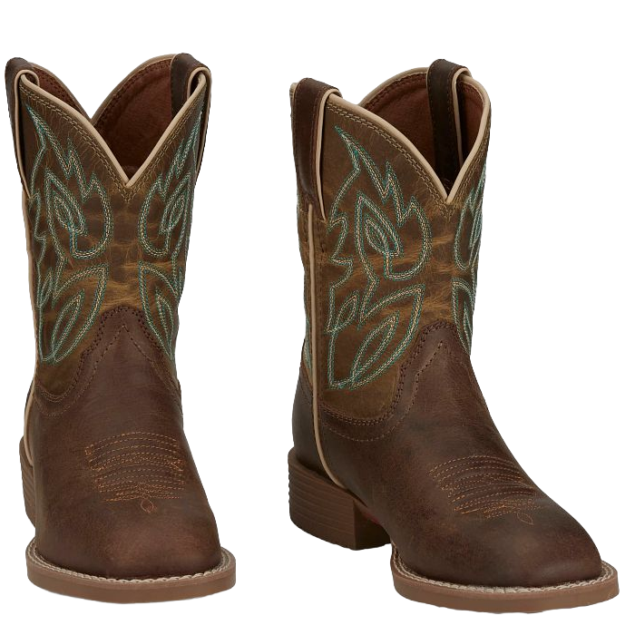 Justin Children's Canter Junior Clay Brown Western Boots JK7515