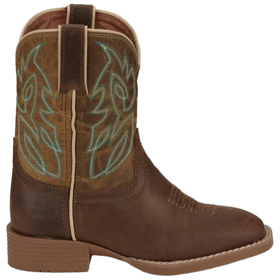 Justin Children's Canter Junior Clay Brown Western Boots JK7515