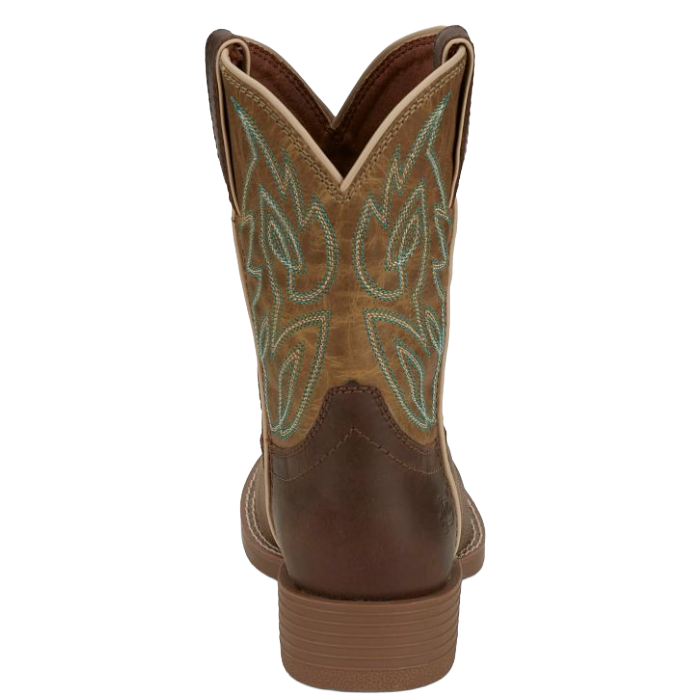 Justin Children's Canter Junior Clay Brown Western Boots JK7515