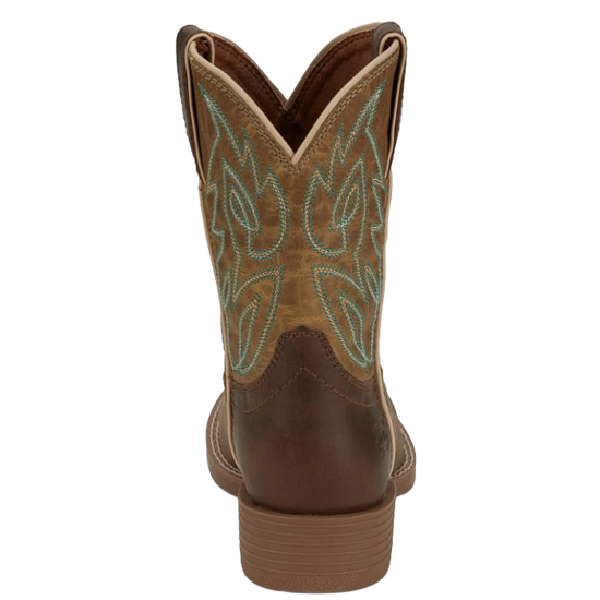 Justin Children's Canter Junior Clay Brown Western Boots JK7515