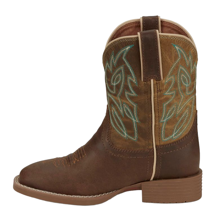Justin Children's Canter Junior Clay Brown Western Boots JK7515