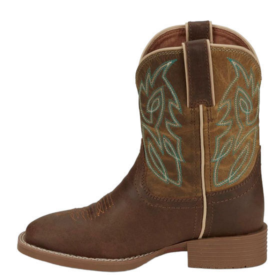 Justin Children's Canter Junior Clay Brown Western Boots JK7515
