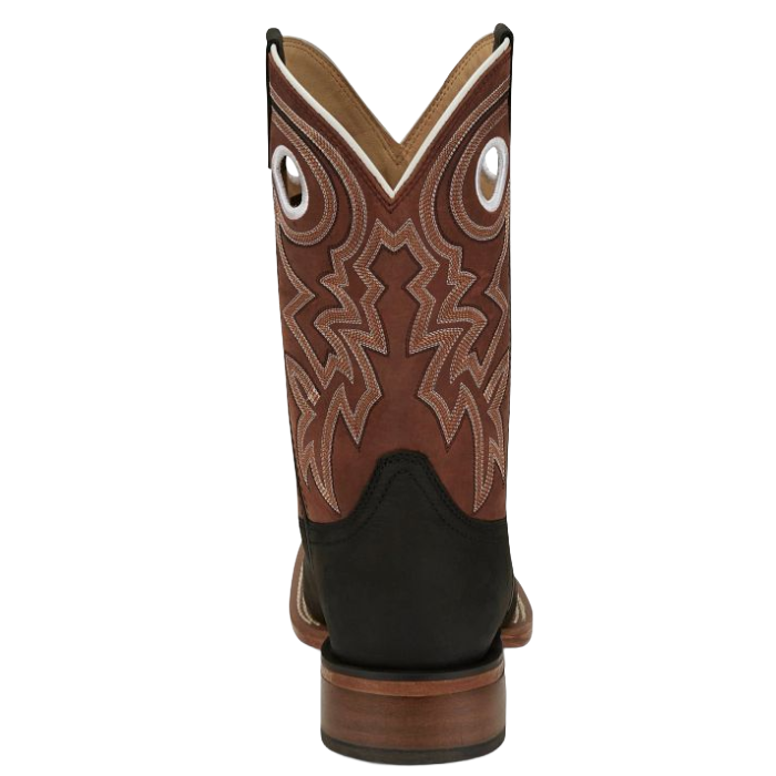 Justin Men's Big News 11" Black Cowhide Western Boots FN7022