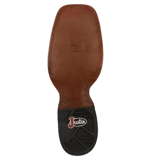 Justin Men's Big News 11" Black Cowhide Western Boots FN7022