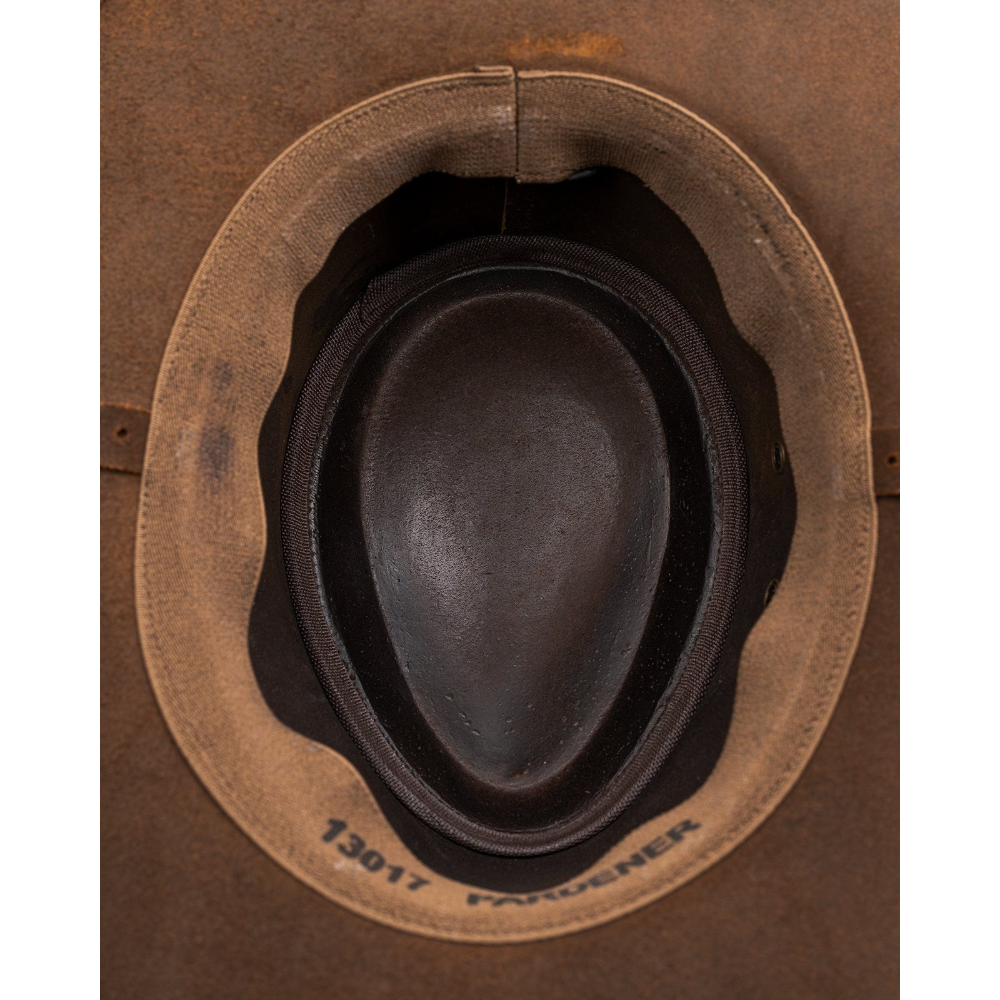 Outback Trading Company Pardoner Brown Leather Hat 13017-BRN