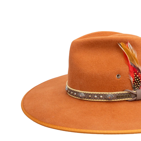 Outback Trading Company Swan Burnt Orange Wool Hat 1114-BTO