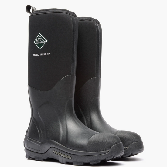 Muck Boot Company Men's Artic Sport Steel Toe Black Boot ASPSTL