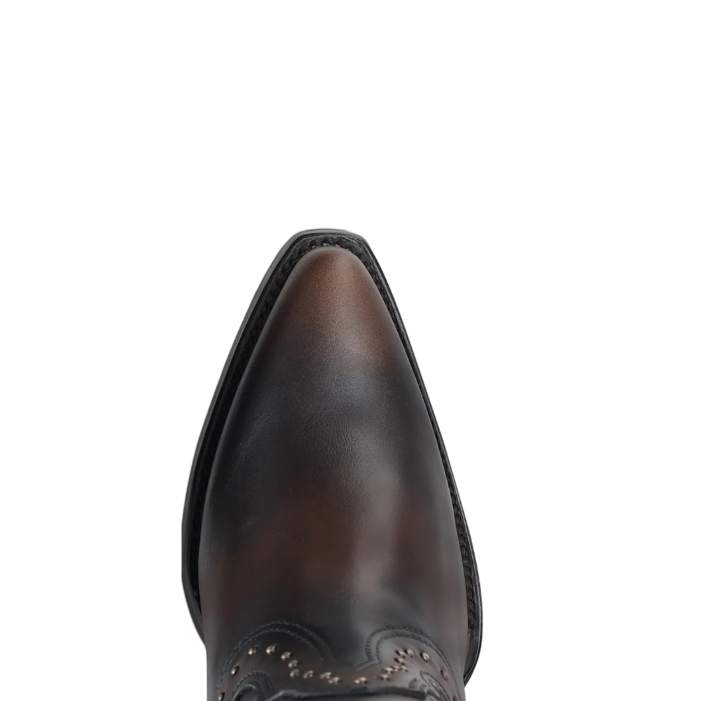 Cuadra Ladies Woven & Studded Tall Chocolate Brown Western Boot CC260