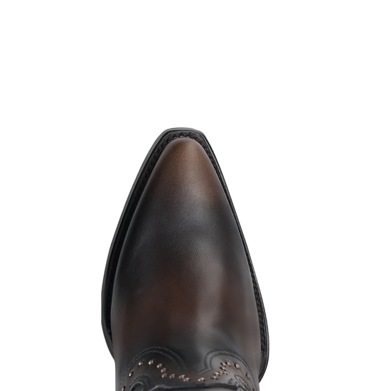 Cuadra Ladies Woven & Studded Tall Chocolate Brown Western Boot CC260