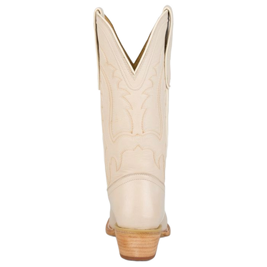 Tony Lama Ladies Val Cream Goat Leather Western Boot DR3831