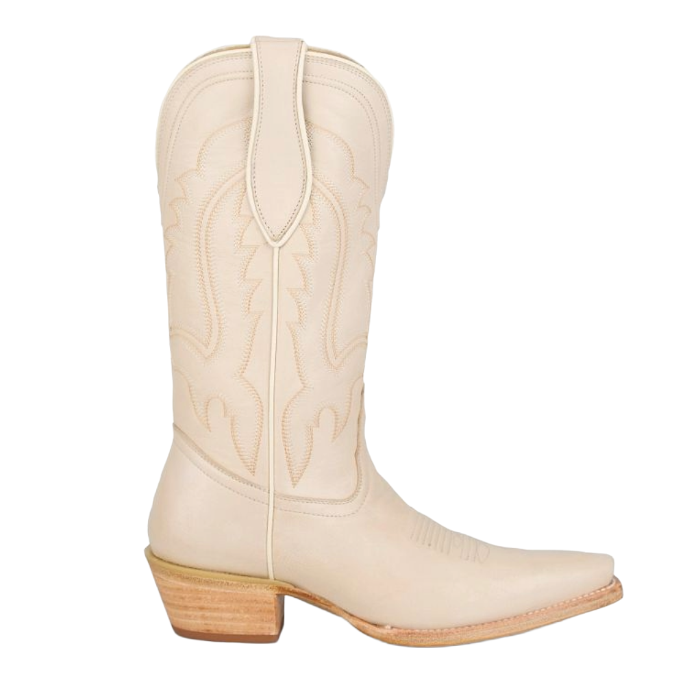 Tony Lama Ladies Val Cream Goat Leather Western Boot DR3831