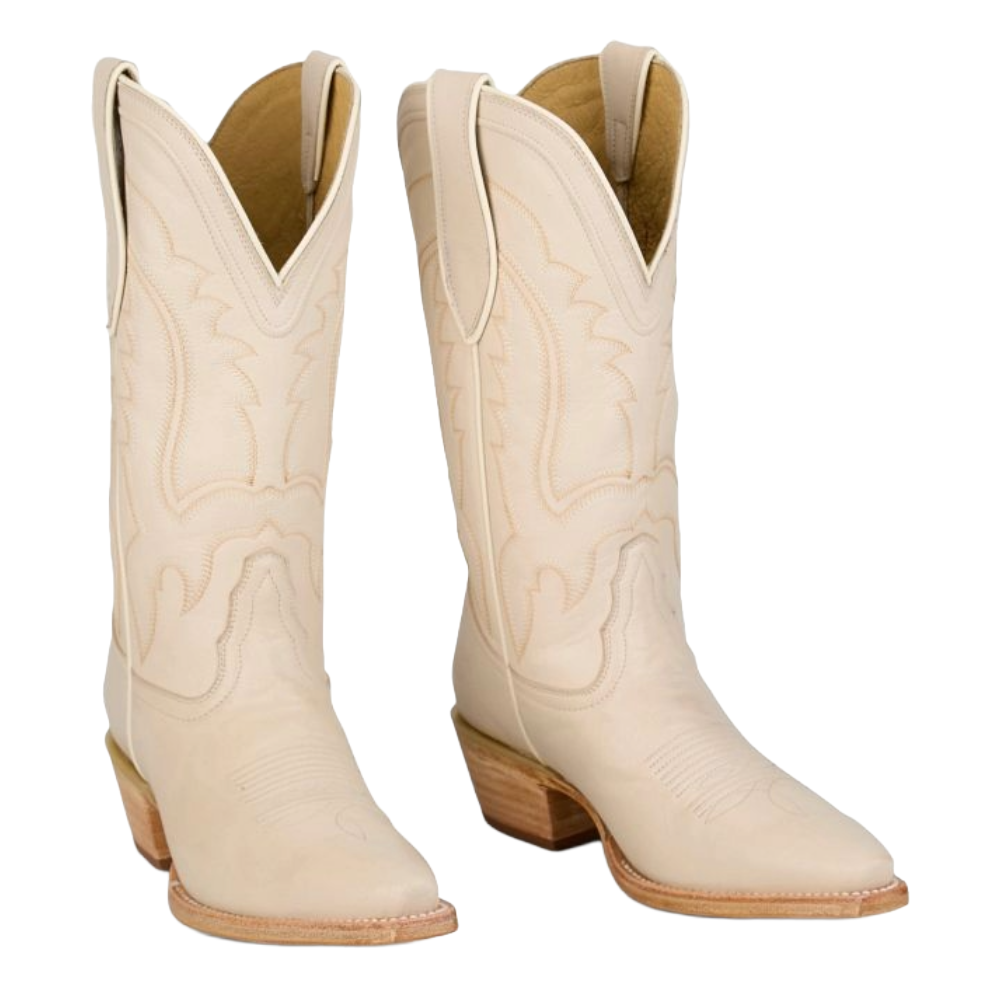Tony Lama Ladies Val Cream Goat Leather Western Boot DR3831