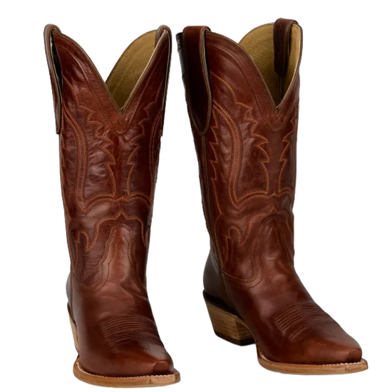 Justin Ladies Val Cognac Goat Leather Western Boot DR3832