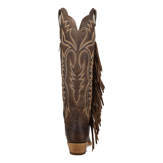 Dan Post Ladies Prairie Dancer Brown Leather Tall Western Boot DP7103