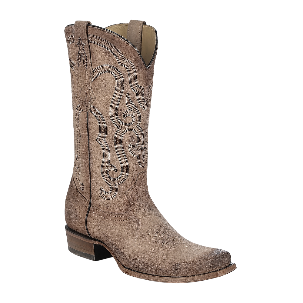 Corral Men's Sand Embroidery Narrow Square Toe Boot C4173