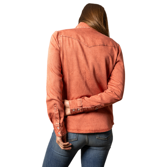 Kimes Ranch® Ladies Kc Tencel Dark Red Snap Shirt WTO0000004-RD011