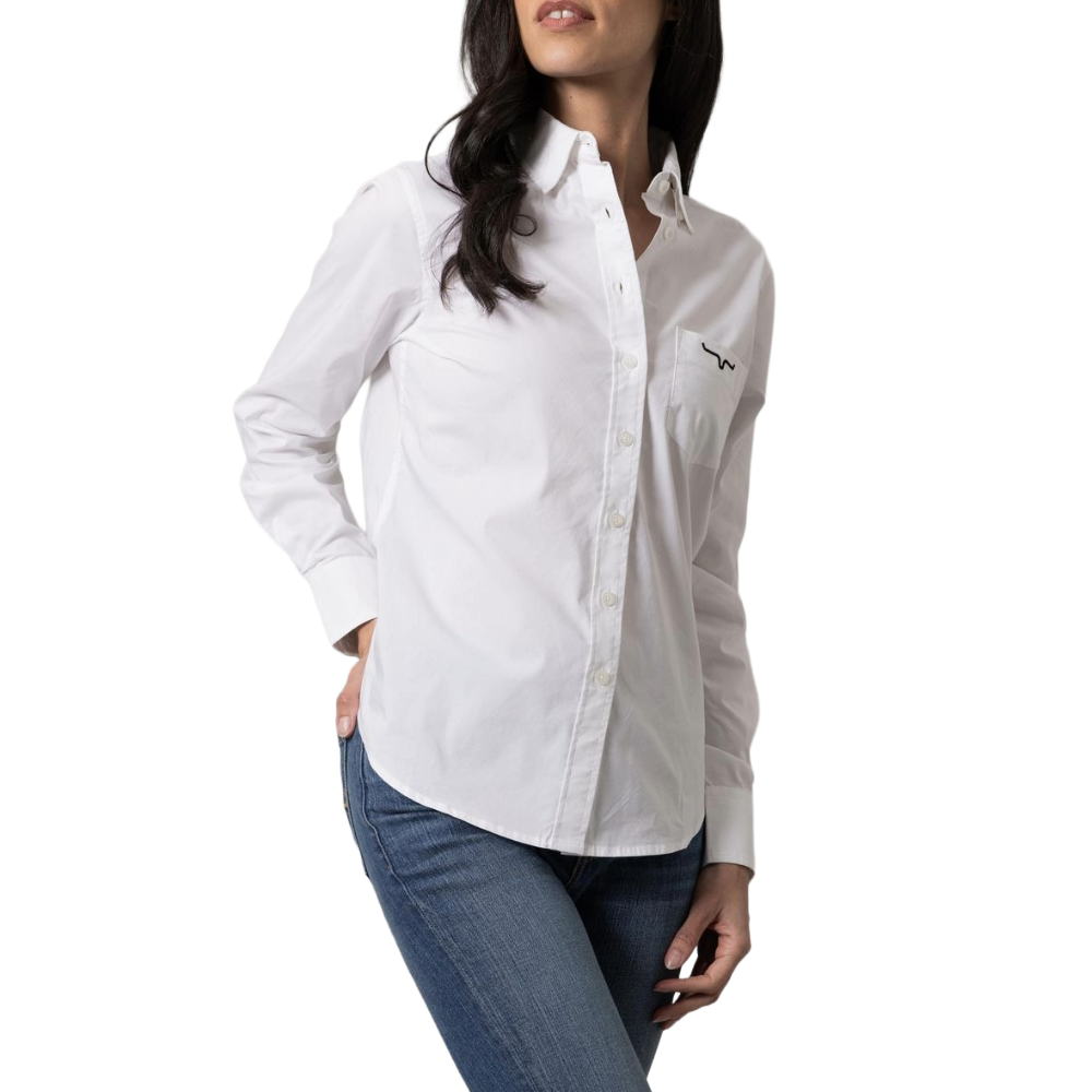 Kimes Ranch® Ladies KR Team White Button Down Shirt WTO0000011-WE001